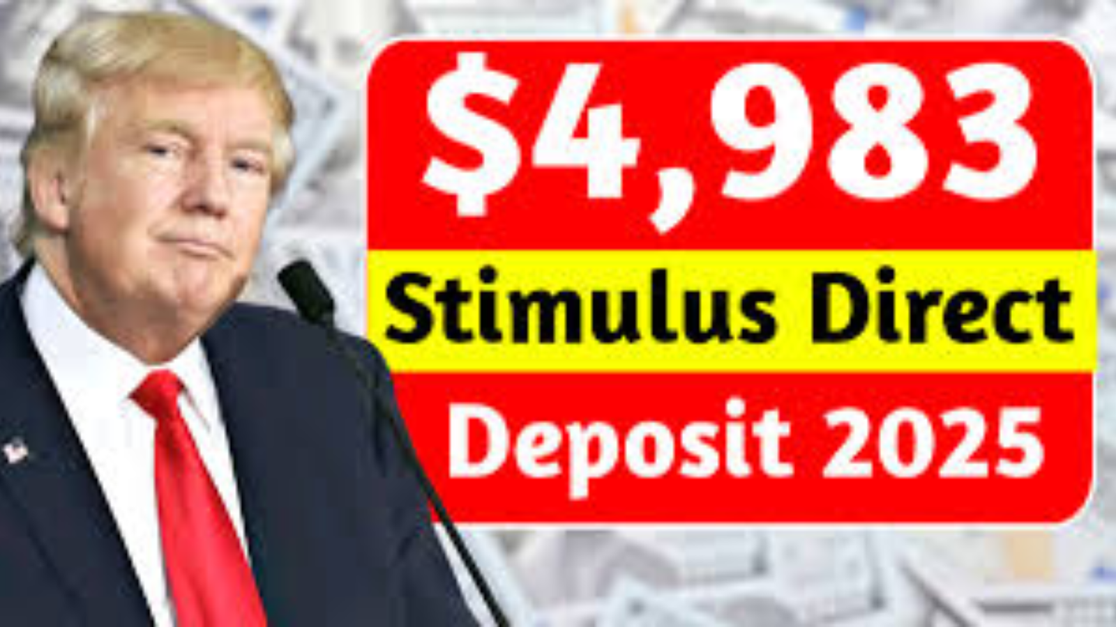 $4,983 Stimulus Direct Deposit 2025